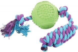Gumijas bumba ar virvi suņiem Zolux, 7.5 cm cena un informācija | Suņu rotaļlietas | 220.lv