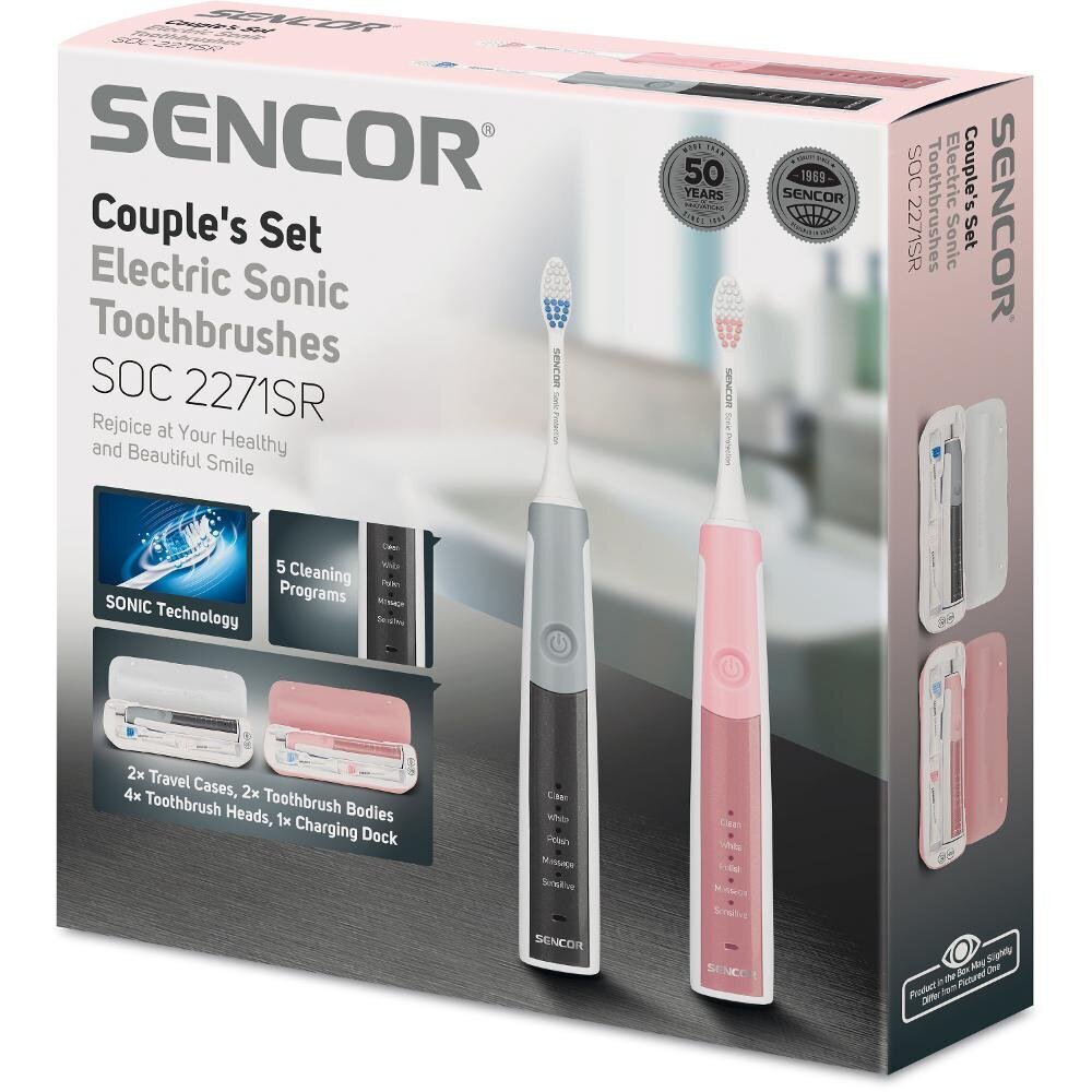 Sencor SOC 2271SR цена и информация | Elektriskās zobu birstes | 220.lv