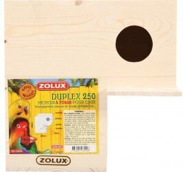 Ligzdošanas kaste Zolux Duplex 250, brūna cena un informācija | Putnu būri un barotavas | 220.lv