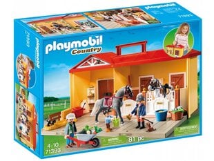 Rotaļu zirgu stallis Playmobil 71393, 81 gab. cena un informācija | Konstruktori | 220.lv