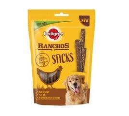 Pedigree Ranchos Sticks suņiem, ar vistu aknām, 10x60 g cena un informācija | Gardumi suņiem | 220.lv