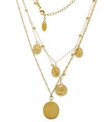 Ожерелье-кулон из золотой стали, регулируемый кулон цена и информация | Украшения на шею | 220.lv
