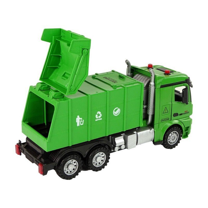 Ar tālvadības pulti vadāma atkritumu mašīna Lean Toys cena un informācija | Rotaļlietas zēniem | 220.lv