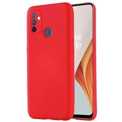 Shell cieta silikona TPU apvalks - sarkans OnePlus Nord N100 cena un informācija | Telefonu vāciņi, maciņi | 220.lv
