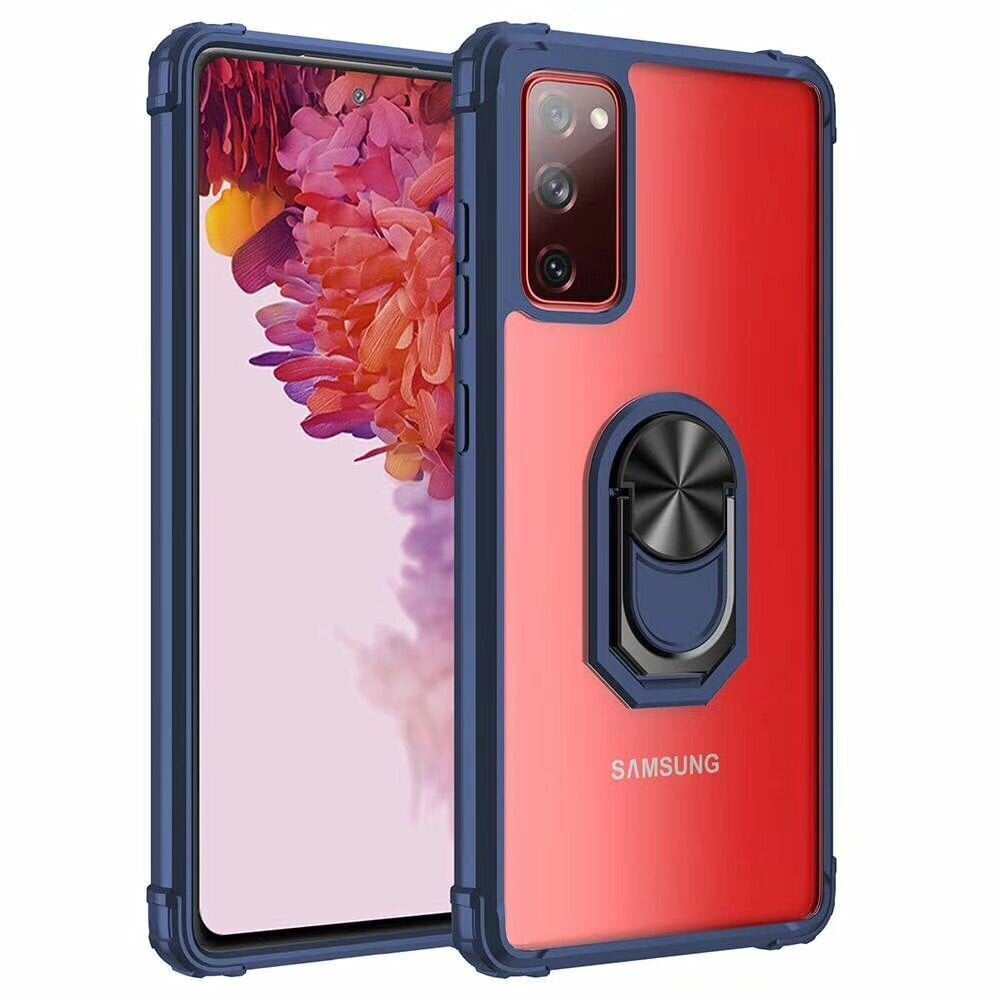 Fashion Kickstand cieta silikona TPU apvalks - dzidrs / zils Galaxy A72 cena un informācija | Telefonu vāciņi, maciņi | 220.lv