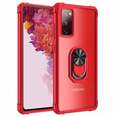 Fashion Kickstand cieta silikona TPU apvalks - dzidrs / sarkans Galaxy A52 / A52s cena un informācija | Fashion Mobilie telefoni, planšetdatori, Foto | 220.lv