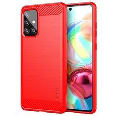 „Mofi“ твердый силиконовый чехол (TPU) - красный (Galaxy A72) цена и информация | Чехлы для телефонов | 220.lv