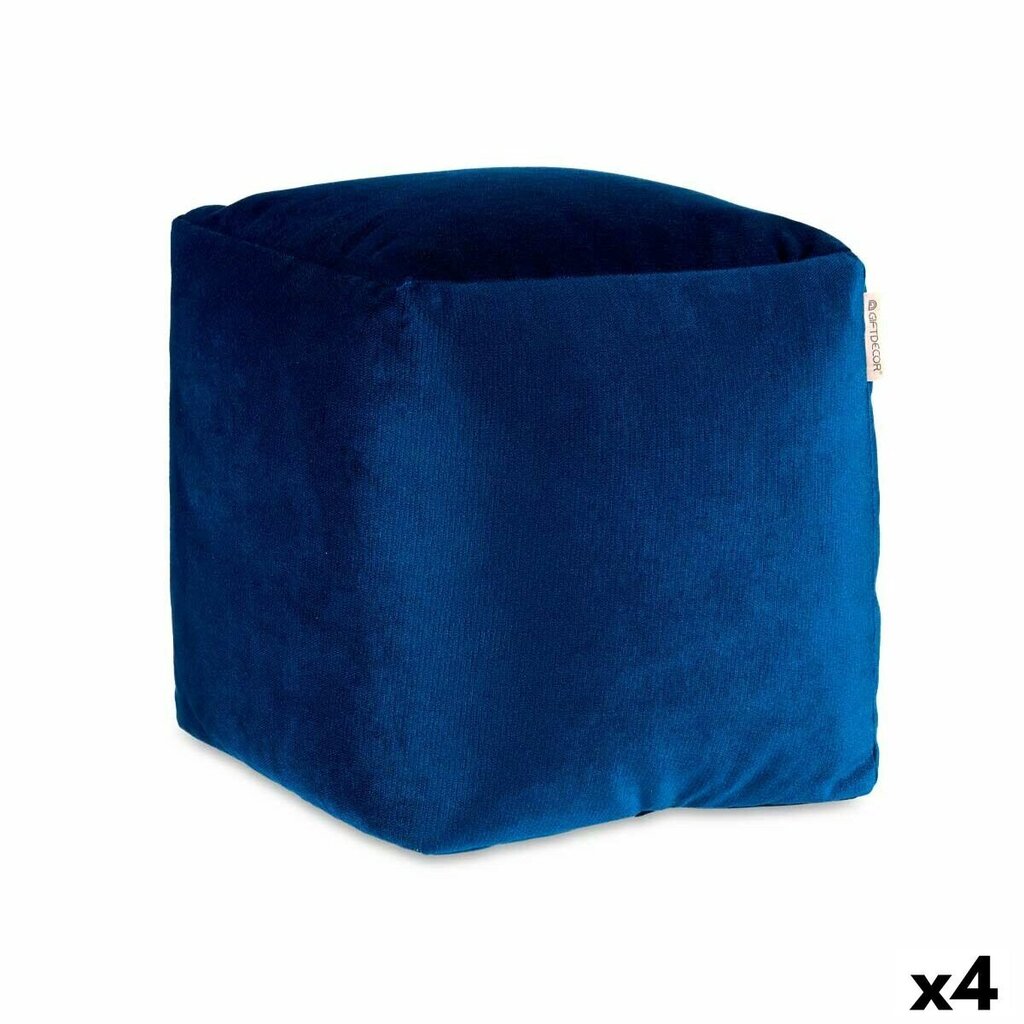 Pufs Gift Decor, 30x30x30cm, zils 4gb cena un informācija | Sēžammaisi, pufi | 220.lv