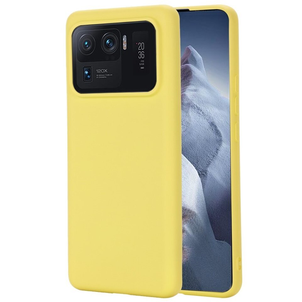 Shell cieta silikona TPU apvalks - dzeltens Mi 11 Ultra cena un informācija | Telefonu vāciņi, maciņi | 220.lv