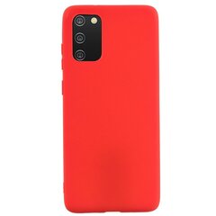 Shell cieta silikona TPU apvalks - sarkans Galaxy A02s cena un informācija | Telefonu vāciņi, maciņi | 220.lv