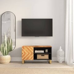 TV statīvs vidaXL, brūns/melns cena un informācija | TV galdiņi | 220.lv
