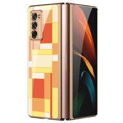 „GKK“ Pattern plastmasas apvalks - dzeltens (Galaxy Z Fold2) cena un informācija | Telefonu vāciņi, maciņi | 220.lv