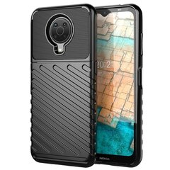 „Twill“  твердый силиконовый (TPU) чехол - чёрный (Nokia 6.3 / G10 / G20) цена и информация | Чехлы для телефонов | 220.lv