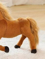 Plīša zirgs, tumši brūns cena un informācija | Mīkstās (plīša) rotaļlietas | 220.lv