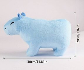 Plīša rotaļlieta Capybara, zila cena un informācija | Mīkstās (plīša) rotaļlietas | 220.lv