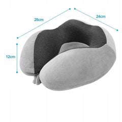 Ceļojumu kakla spilvens Medi Sleep, grey,28 cm x 24 cm x 12 cm cena un informācija | Spilveni | 220.lv