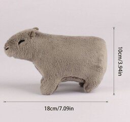 Plīša rotaļlieta Capybara, pelēka cena un informācija | Mīkstās (plīša) rotaļlietas | 220.lv