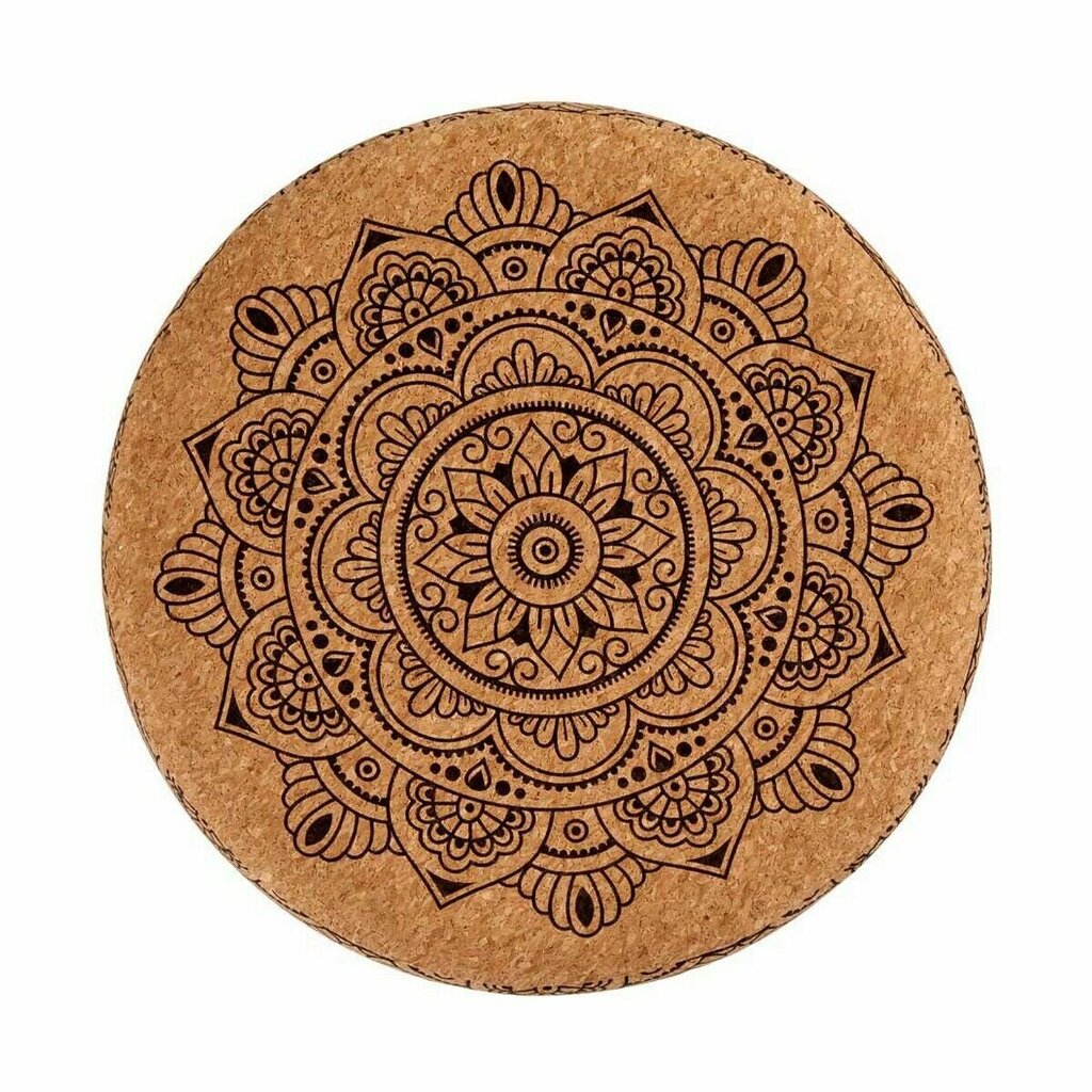 Pufs Gift Decor Mandala, brūna, 2 gab cena un informācija | Sēžammaisi, pufi | 220.lv