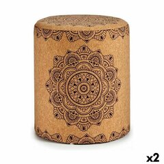 Pufs Gift Decor Mandala, brūna, 2 gab цена и информация | Кресла-мешки и пуфы | 220.lv