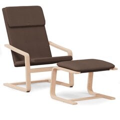 Kресло-качалка, коричневое цена и информация | Кресла для отдыха | 220.lv
