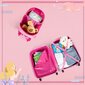 Divdaļīgs bērnu bagāžas komplekts Costway Undinė, rozā, 33 x 22 cm цена и информация | Koferi, ceļojumu somas | 220.lv