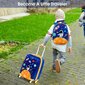 Divdaļīgs bērnu bagāžas komplekts Costway Astronaut, zils cena un informācija | Koferi, ceļojumu somas | 220.lv
