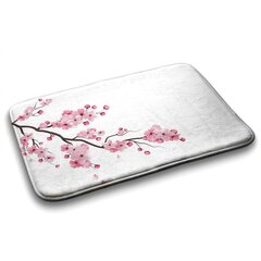 Vannas istabas paklājs Japāņu Ķiršu Ziedi, 90x60 cm cena un informācija | Vannas istabas aksesuāri | 220.lv