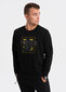 Džemperis vīriešiem Ombre OM-SSPS-0157, melns cena un informācija | Vīriešu džemperi | 220.lv