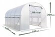 Plastmasas siltumnīca Garden Rosa 4x2,5 m, balts цена и информация | Siltumnīcas | 220.lv