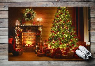 Durvju paklājs Ziemassvētku Eglīte, 150x100 cm цена и информация | Придверные коврики | 220.lv