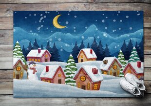 Durvju paklājs Ziemassvētku Ziema, 150x100 cm cena un informācija | Kājslauķi | 220.lv
