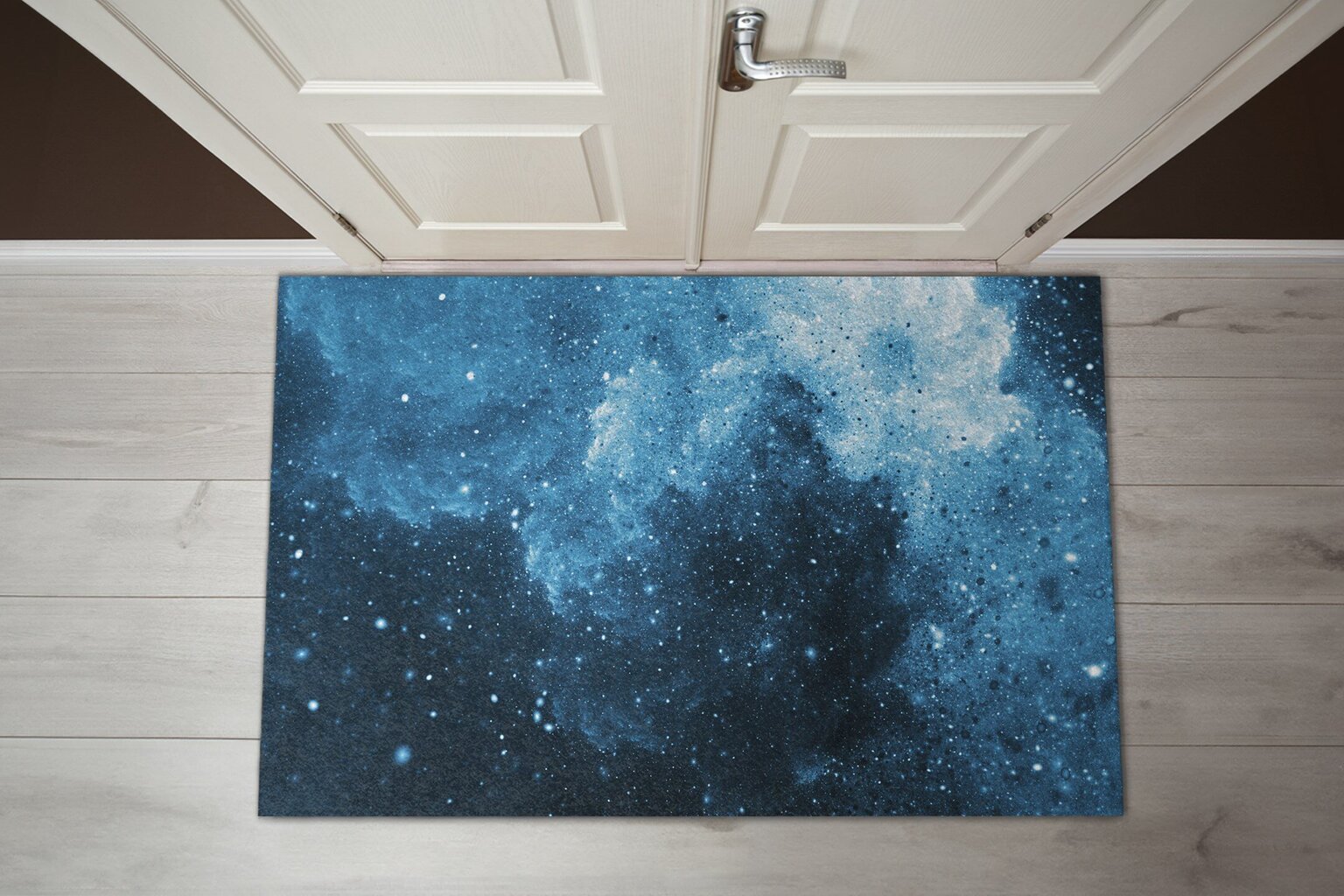 Durvju paklājs Zilā Abstrakcija, 150x100 cm цена и информация | Kājslauķi | 220.lv