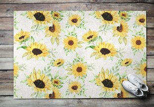 Durvju paklājs Saulespuķu Ziedi, 150x100 cm cena un informācija | Kājslauķi | 220.lv
