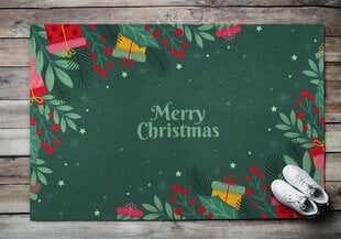 Durvju paklājs Priecīgus Ziemassvētkus, 150x100 cm cena un informācija | Kājslauķi | 220.lv