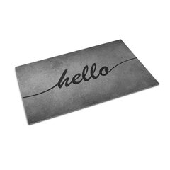Durvju paklājs Hello uz betona, 150x100 cm cena un informācija | Kājslauķi | 220.lv