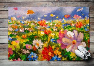 Durvju paklājs Pļavu Ziedi, 150x100 cm cena un informācija | Kājslauķi | 220.lv