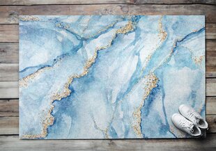 Durvju paklājs Zilais Marmors, 150x100 cm cena un informācija | Kājslauķi | 220.lv