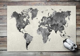 Durvju paklājs Pasaules Karte, 150x100 cm цена и информация | Придверные коврики | 220.lv