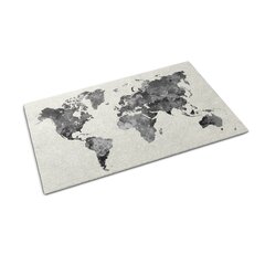 Durvju paklājs Pasaules Karte, 150x100 cm cena un informācija | Kājslauķi | 220.lv