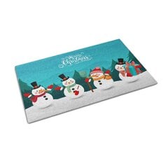 Durvju paklājs Ziemassvētku Sniegavīri, 90x60 cm цена и информация | Придверные коврики | 220.lv