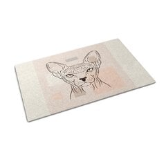 Durvju paklājs Sfinksa Kaķis, 90x60 cm cena un informācija | Kājslauķi | 220.lv
