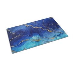 Durvju paklājs Zilais Marmors, 90x60 cm cena un informācija | Kājslauķi | 220.lv