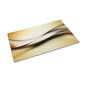 Durvju paklājs Zelta Abstrakcija, 90x60 cm cena un informācija | Kājslauķi | 220.lv