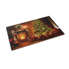 Durvju paklājs Ziemassvētku Eglīte, 60x40 cm cena un informācija | Kājslauķi | 220.lv
