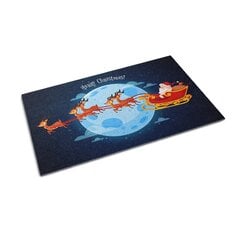 Durvju paklājs Ziemassvētku Vecītis, 60x40 cm цена и информация | Придверные коврики | 220.lv