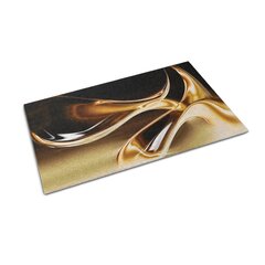 Durvju paklājs Zelta Abstrakcija, 60x40 cm cena un informācija | Kājslauķi | 220.lv