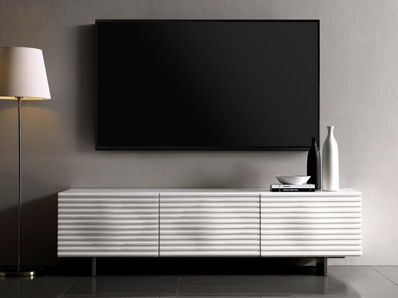 TV galds Hudson, balts cena un informācija | TV galdiņi | 220.lv