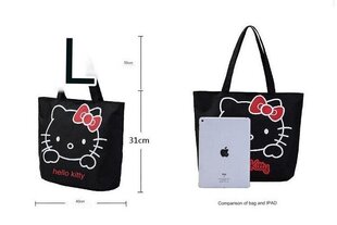 Сумка для покупок Hello Kitty, черная цена и информация | Сумки для покупок | 220.lv