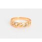 Apzeltīts gredzens ar cirkoniem sievietēm I-style cena un informācija | Gredzeni | 220.lv