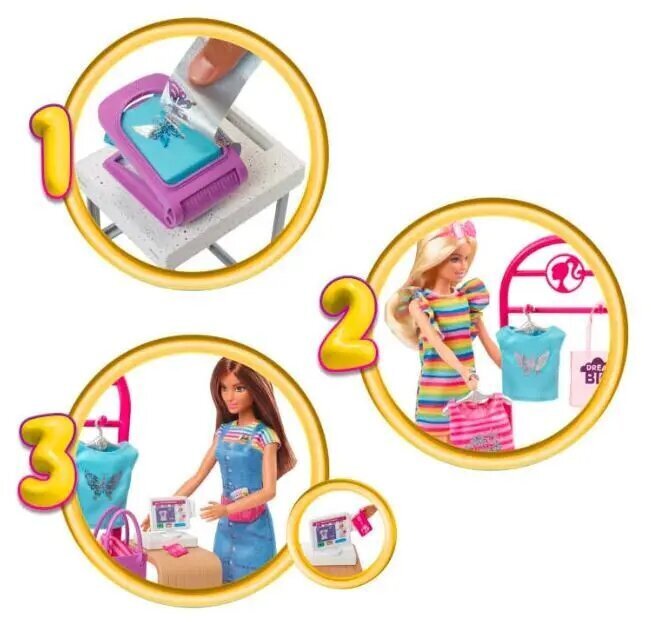Leļļu komplekts Barbie Modes dizainere cena un informācija | Rotaļlietas meitenēm | 220.lv